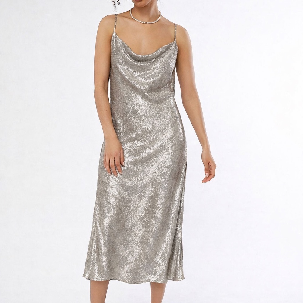 Dress Forum Cowl Neck Midi Dress
